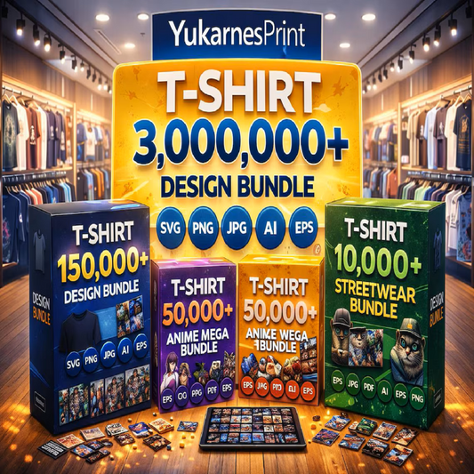 Mega Bundle: 3,000,000+ T-Shirt Designs