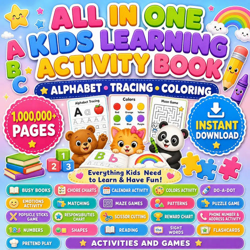 22,000+ Printable Learning Activities, Worksheets, Games & Coloring PLR